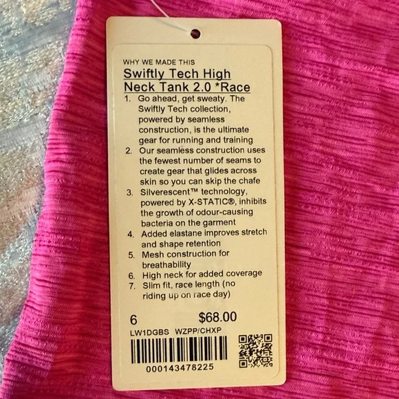 Lululemon Swiftly Tech High Neck Tank 2.0 race - Picture 4 of 8